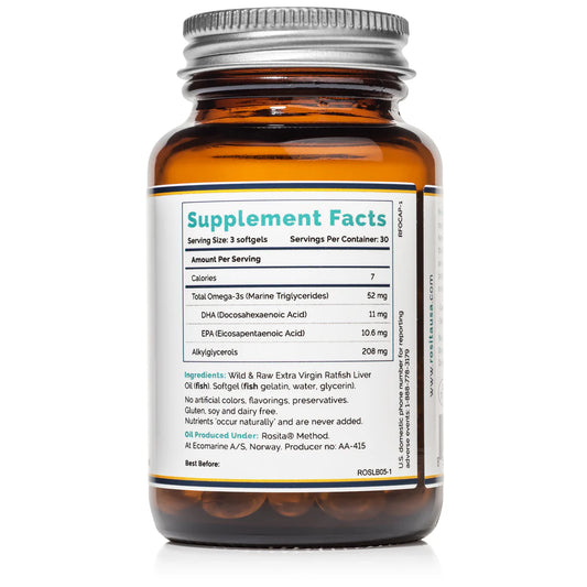 Rosita Extra Virgin Ratfish Liver Oil 90 Softgels