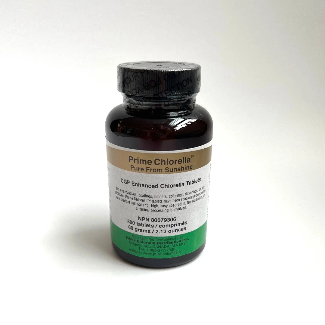 Prime Chlorella Enhanced with CGF (300 Tablets)
