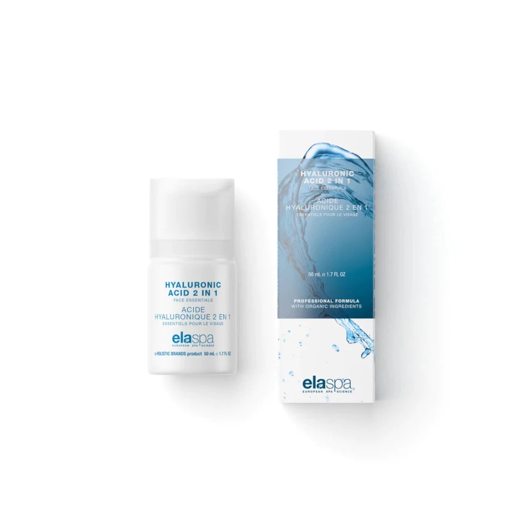 Hyaluronic Acid binds water within the cells of the skin and releases it slowly maintaining a “plump” and youthful appearance