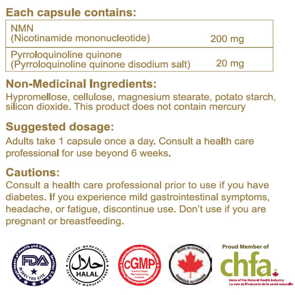 NMN Ingredients Composition David Sinclair