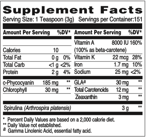 EarthRise Spirulina 454 grams