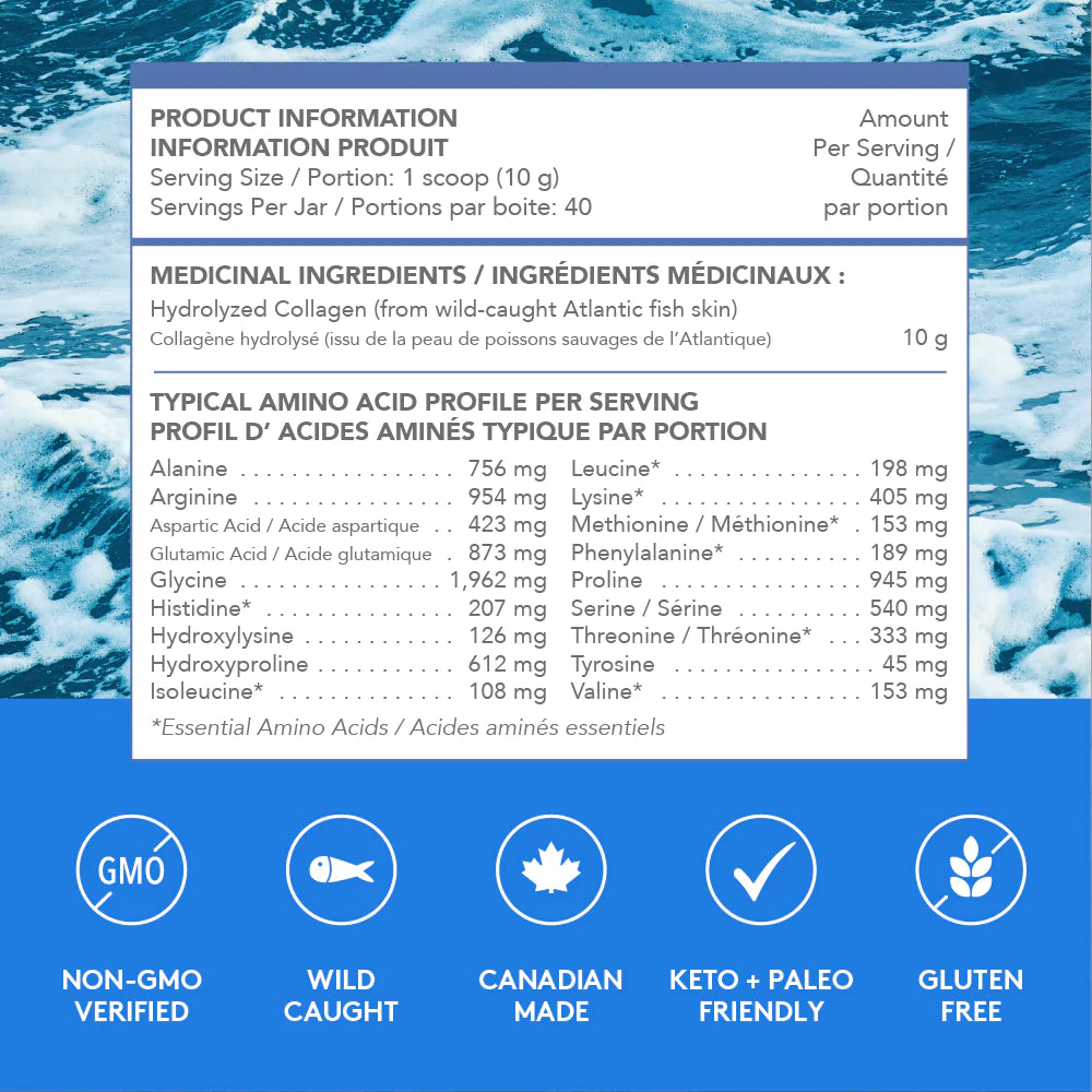 Product Info Nutritional Value Marine Collagen Sproos Vancouver Pharmacy