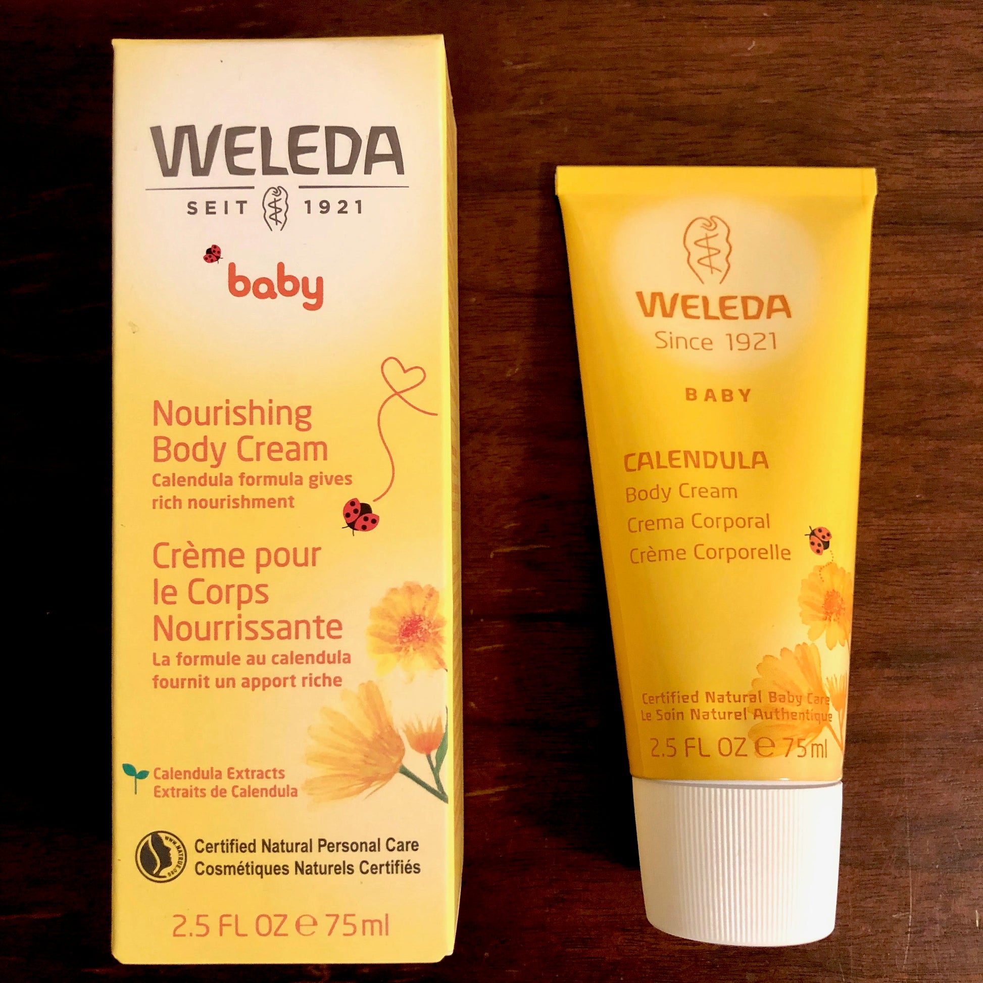 Weleda Baby, Nourishing Body Cream, Calendula Extracts, 2.5 fl oz (75 ml) 